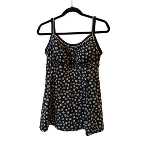 It Figures Babydoll Swim Dress Womens 16W Built in Bra Classic Flattering Modest